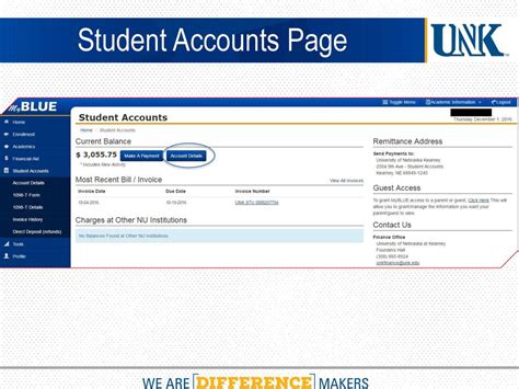 Student Accounts/Billing .